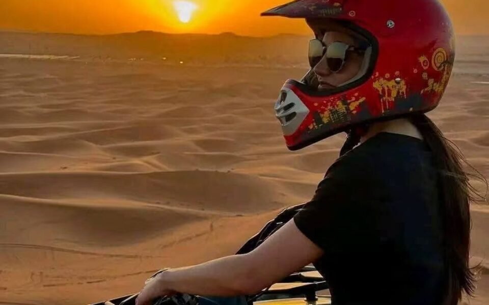 Quad bike ride on the dunes
